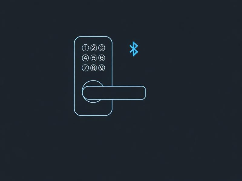 Schematic drawing of the Schlage Sense Lever FE469 keypad lever lock