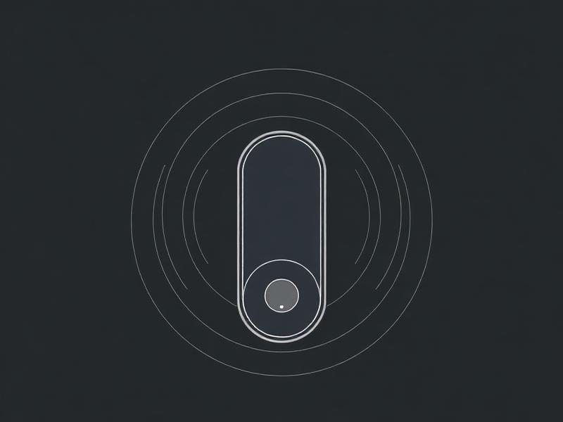 Schematic drawing of the Schlage Sense Pro deadbolt with proximity arcs for hands-free unlock